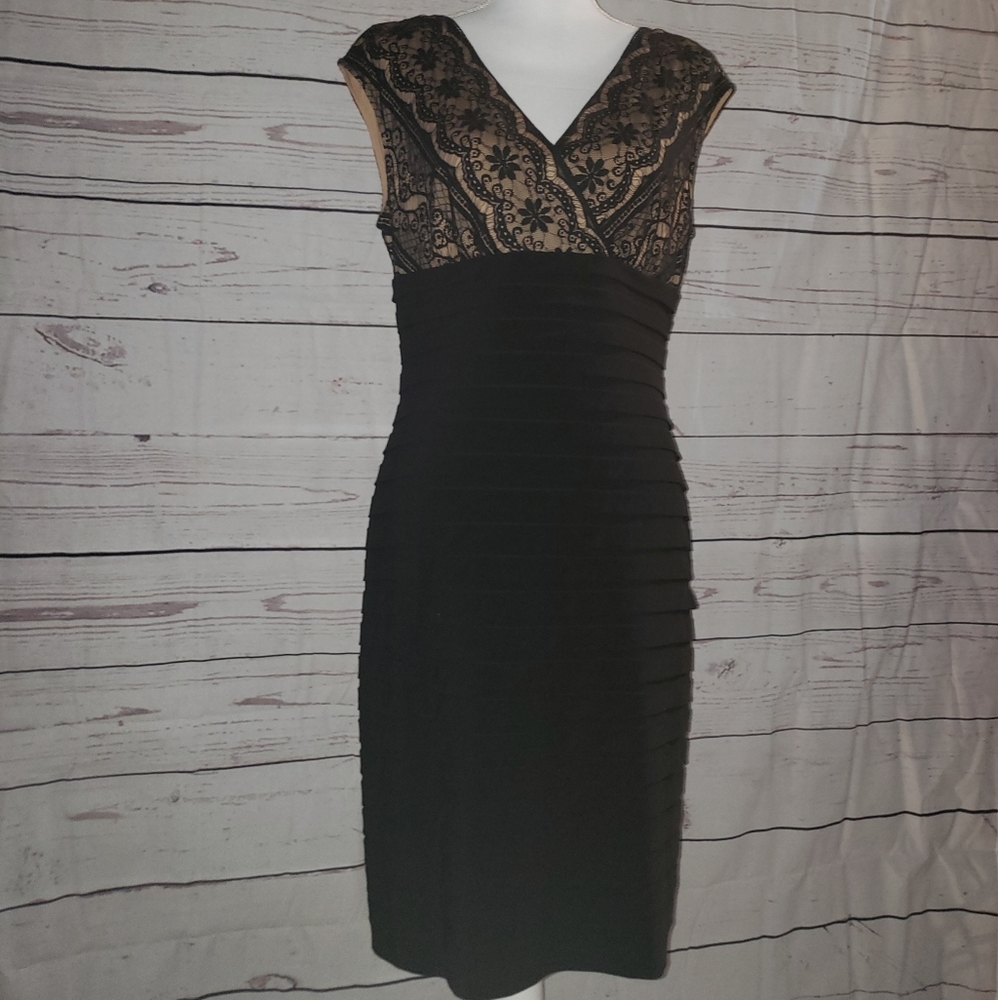 #W57 Adrianna Papell Cocktail Dress Sz 14